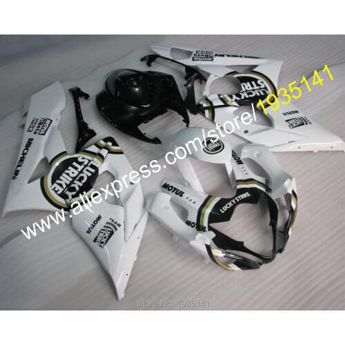 For Suzuki GSXR1000 05 06 K5 Body Kit GSX-R1000 2005 2006 GSX-R 1000 White Black ABS Fairing Kits (Injection molding)