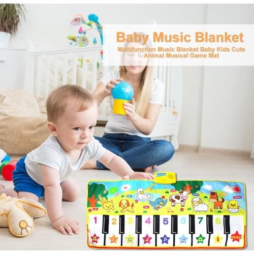 Educational Electronic Baby Toys Gift Baby Fun Cartoon Music Crawling Blanket Game Mat Early Educational Toys Carpet