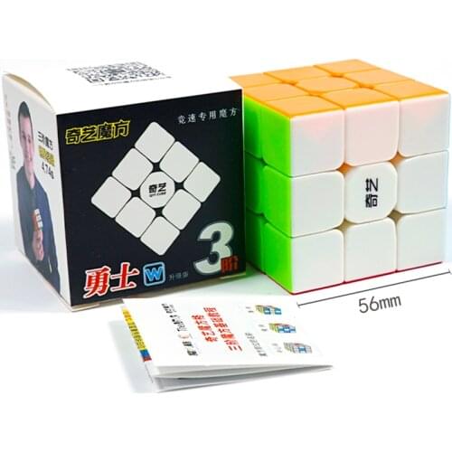 Original QiYi Warrior W 3x3 Profissional Magic Cube Competition Speed Puzzle Cubes Toys For Children Kids cubo magico