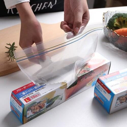 10Pcs/20Pcs Storage Sealed Bag Fresh Saver Bags Thicked Plastic Grain Vegetable Food Preservation Packing Bags Cooking Fresh Bag