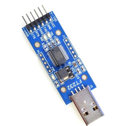 Taidacent 5V 3.3V Micro Usb to Serial USB to Ttl Converter Ftdi FT232RL Module IOT Uart FT232R
