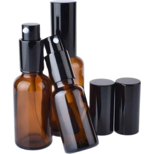 Essence Oil Container Various Specifications Dark Brown Liquid Foundation Vial Empty Glass Emulsion Bottle Portable Spray Bottle