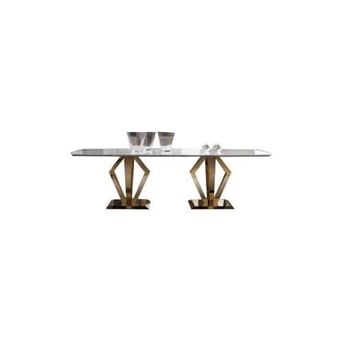 Luxurious marble dining table Italian long kitchen table custom modern simple multi person household board