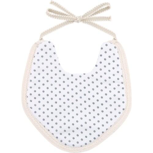 Baby Cotton Linen Cartoon Printing Bib Double Sided Feeding Saliva Towel Burp Cloth for Newborn Infants Shower Gifts