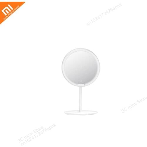 Xiaomi mijia LED makeup mirror wireless with light desktop princess mirror daylight mirror 45 degree adjustable makeup light