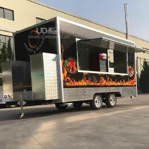 Street Sale Hot Dog Stall Vendor Vintage Food Trailer Kitchen Ice Cream Pizza Truck Food Cart Mobile