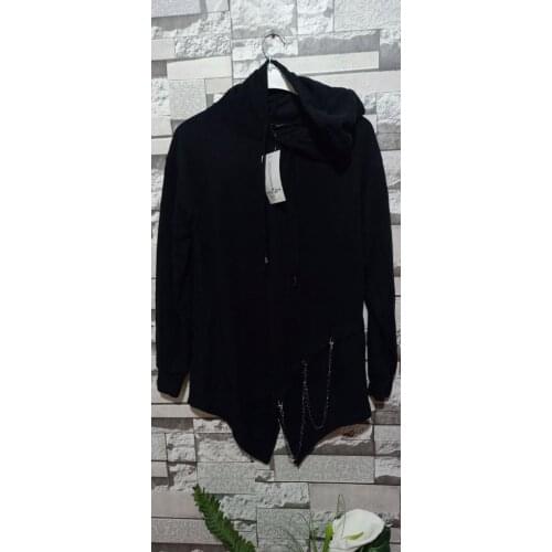 Women Knitwear Chain Detail Tunic Black