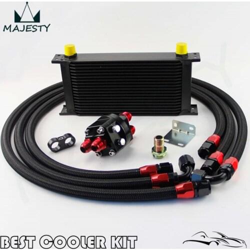 19 ROW AN-10AN UNIVERSAL ENGINE TRANSMISSION OIL COOLER BK+FILTER RELOCATION KIT