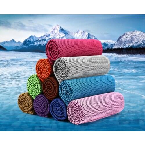 300pcs 11 Colors Cool Towel Ice Cold Running Jogging Gym Chilly Pad Instant Cooling Outdoor Sports Towel