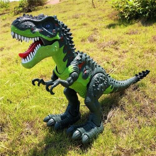 Jurassic World Remote control large dinosaur spray laying eggs Tyrannosaurus Rex Model Animal Action Figure Toys For Kids Gifts