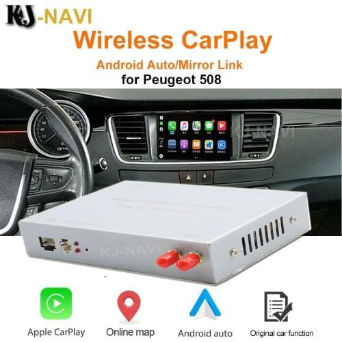 For Peugeot 508 DS5 C4L C4 C3 C5 207 2013-2016 with Android Auto Mirror Link AirPlay Car Play Function Wireless Apple CarPlay