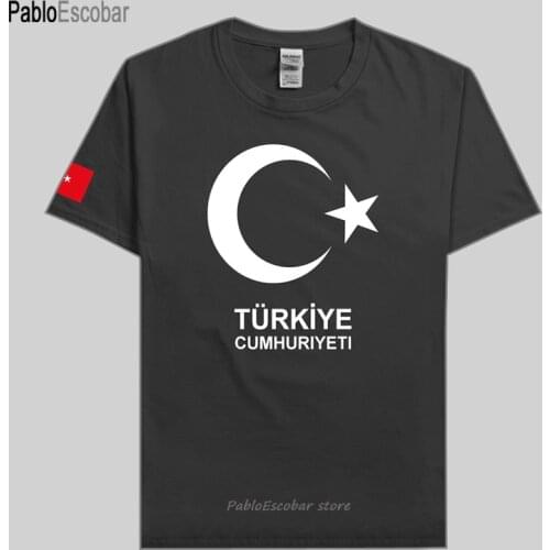 Turkey t shirt men TUR t-shirts nation team 100% cotton fans tops streetwear fitness tshirt Turkish Turk country tees