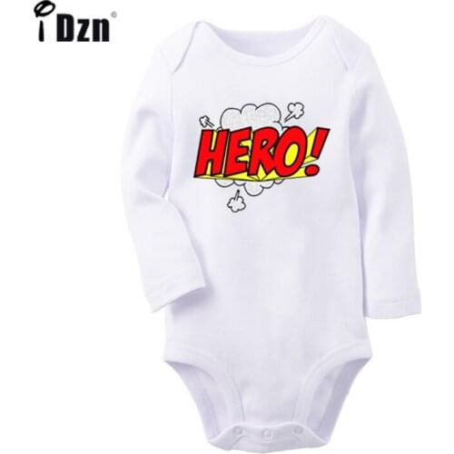 Superhero words BAM Hero ZAP Horse How Rainbows Are Made Design Newborn Baby Bodysuit Toddler Onsies Jumpsuit Cotton Clothes