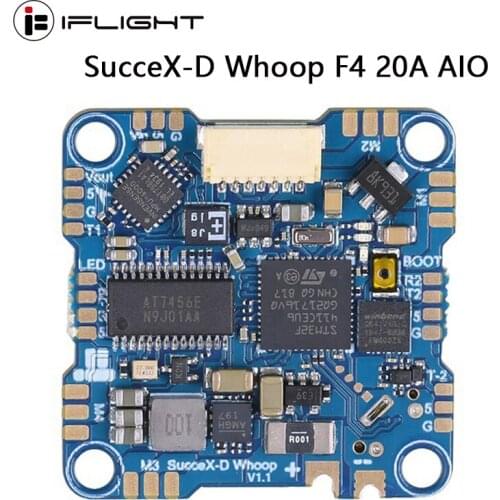 IFlight SucceX-D Whoop F4 20A AIO FPV Racing Drone Flight Controller 2-5S BLHeli-S 25.5*25.5mm/φ3mm Compatible DJI FPV Air Unit