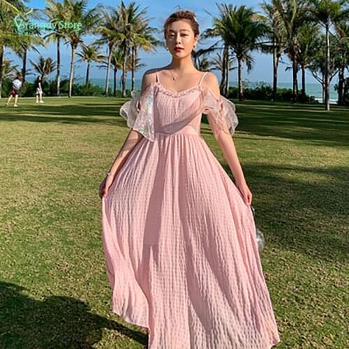 Summer 2021 Womens Clothing Ladies Fairy Aesthetic Korean Style Cute Kawaii Sexy Dress Cottagecore Harajuku Sexy Skirt