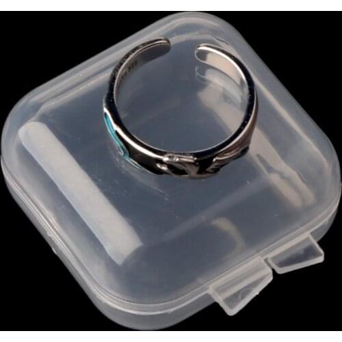 20Pcs Square Mini Clear Plastic Storage Containers Box with Lids for Small Items