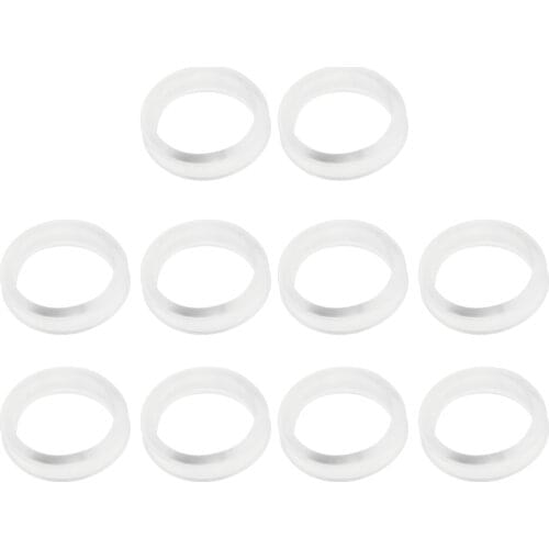 Lot 10Pcs Soft Rubber Finger Ring Grips Inserts Sizer for Barber Hairdressing Shear Scissors