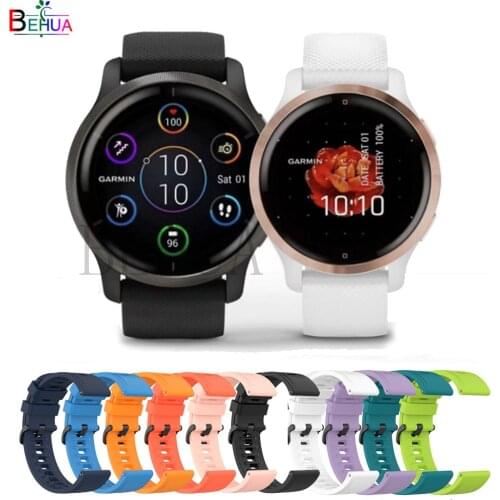 NEW Soft Silicone Strap For Garmin Venu 2 Smartwatch 22mm Watchband Wristband For Garmin Vivoactive 4 Bracelet Accessories belt