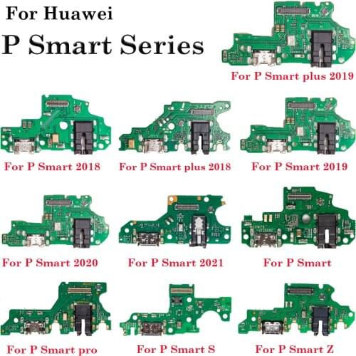 1pcs New USB Charging Port Dock Connector Flex Cable With MIC For Huawei P Smart 2018 P Smart plus 2018