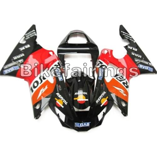 Repsol Orange Black Sportbike Cowlings For Yamaha YZF1000 R1 2000 2001 00 01 R1 ABS Plastic Injection Bodywork Kit New Fairings