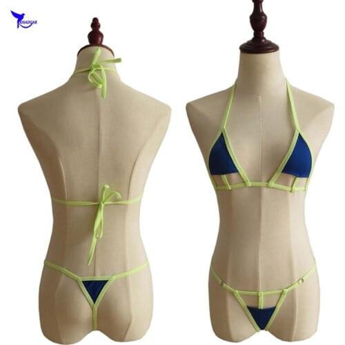 Sexy Women Micro Bikini Set Thong Underwear G-String Bra T-back Swimwear Sleepwear Costumes Lingerie Mini Bathting Suit Swimsuit