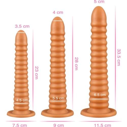 45-65mm Huge Anal Plug Silicone Long Butt Plug Thread Anal Sex Toys For Women Men Soft Analplugs Adult Sex Toys