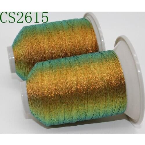12stands color change gold green winding woven coil rode, threads embroidery thread sewing line yarn thread for hand knot 320