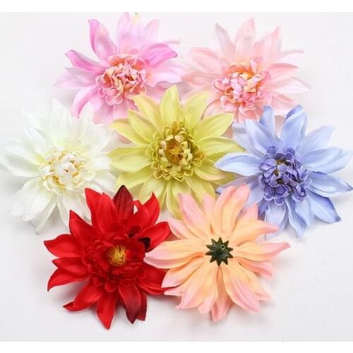 DIY Colorful High Imitation Artificial Fashion Chrysanthemum Silk Flowers For Home Garden Wedding Party 5PCS Decoration Flowers
