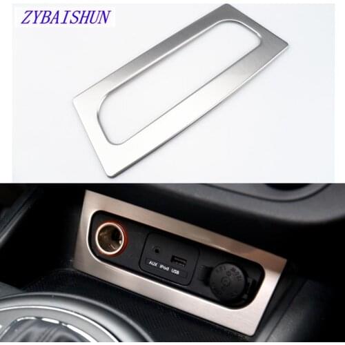 Car cigarette lighter stainless steel panel decoration sequins for kia sportage R SL 2011 2012 2013 2014 Accessories