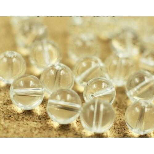 Free shipping 500g/lot loose bead transparent crystal beads round bead curtain beaded glass beads