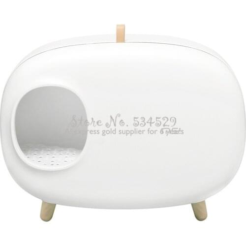 Large Cat Litter Basin Anti Splashing Fully Enclosed Cat Toilet Cat Sand Pot Deodorant Pet Supplies Cat Box