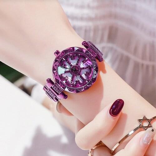 Youth Fashion Creative Magnetic Buckle Ladies watch Japanese Movement Stainless Steel Women Watches Drop Shipping One Generation