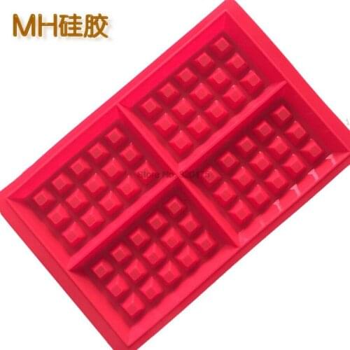 By dhl 50pcs Waffle Makers for Kids Silicone Cake Mould Waffle Mould Silicone Bakeware Set Nonstick Silicone Baking Mold Set