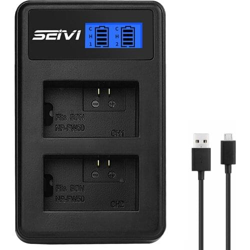 NP-FW50 FW50 dual channel charger for sony a7II a6000 a7RII a6300 a5100 a7s a7 a7R a7sII A5000 A6000 NEX-3 battery