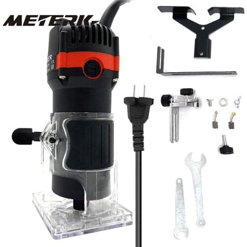 800w 30000rpm Wood Router Tool Combo Kit Electric Woodworking Machines Power Carpentry Manual Trimmer Tools Milling Cutter