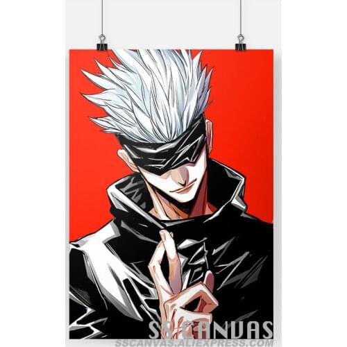 Satoru Gojo Jujutsu Kaisen Anime Canvas Painting Decor Wall Art Pictures Bedroom Study Home Living Room Decoration Prints Poster