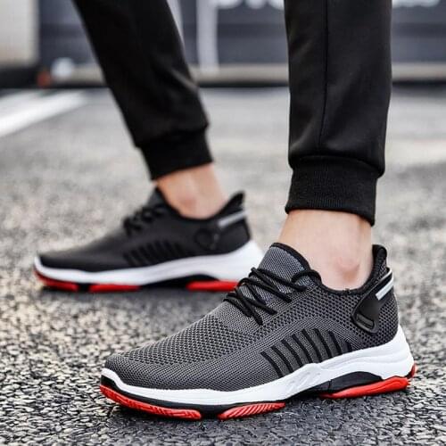 Summer Rubber Hard-wearing Running Shoes Men Sneakers Men 2020 Gray Sports Shoes Man Sport Shoes Male Athletic Fitness GMB-0461