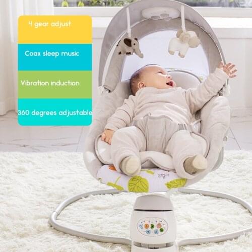Newborn Gift Multi-function Music Electric Swing American Baby Comfort Shake Chair BB Cradle Baby Swing Chair