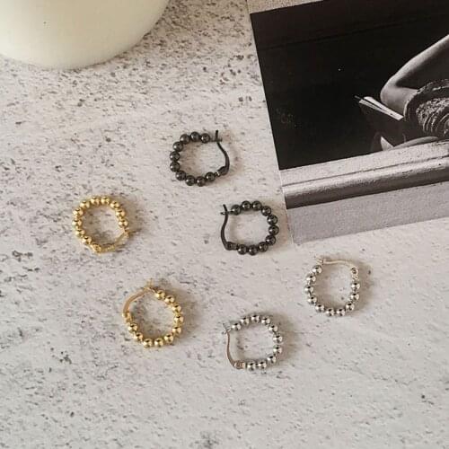 Fashion Personality Circle Earrings Womens Geometric Simplicity Small Retro Cool New Fashion Earrings Ear Buckle Party Jewelry