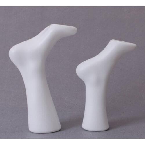 Male Foot Form Sock Sox Display Mold Short Stocking Mannequin Feet Model White