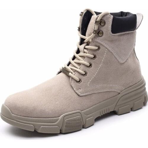 New Mens High-top Hiking Shoes Classic High-quality Breathable Increased Trend Tooling Boots All-match Sports Shoes 2021