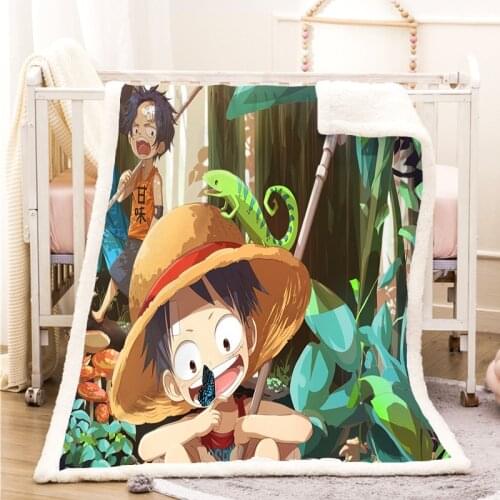 NEW Funny Character Blanket 3D Print Sherpa Blanket on Bed Home Textiles Dreamlike Style 07