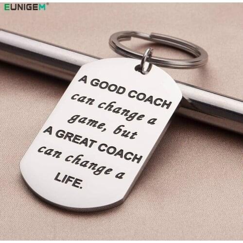 Teachers Appreciation Keychain Thank You Gift Keyring Gifts for Coaches Men Women Basketball Football Soccer Swimming Baseball
