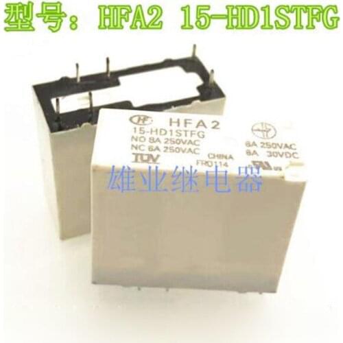 15V relay HFA2 15-HD1STFG HFA2-15-HD1STFG HFA2 15 HD1STFG HFA215HD1STFG 15VDC 6PIN