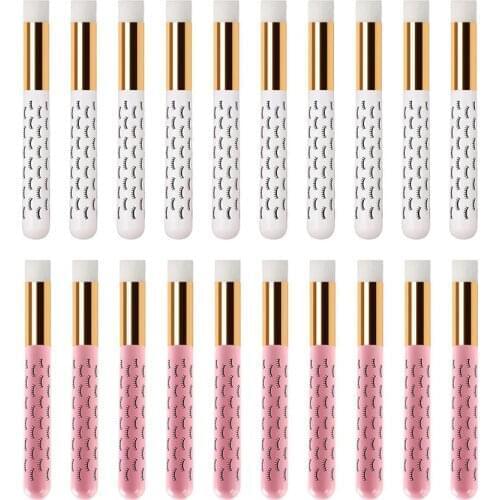 10/20Pcs Eyelash Cleanser Brushes Lash Shampoo Brushes Peel Off Blackhead Remover Face Cleansing for Eyelash Extensions Cosmetic