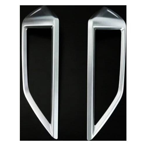 TOMEFON ABS Matte Car Middle Air Vent Outlet Decorative Frame Cover Interior Accessories 2pcs For Subaru Crosstrek SUV 2017 2018