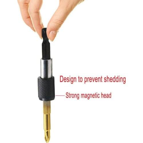 1/4" Hex Rod Shank Long Handle Screwdriver Tip Holder Rod Screwdriver Magnetic Tool Electric 60/10/150mm Drill Extension A1X0