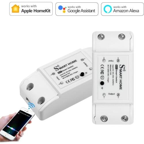 Smart Homekit WIFI Relay Switch Breaker Wireless Home Automation Relay Module Domotica Work with Alexa and Google Home