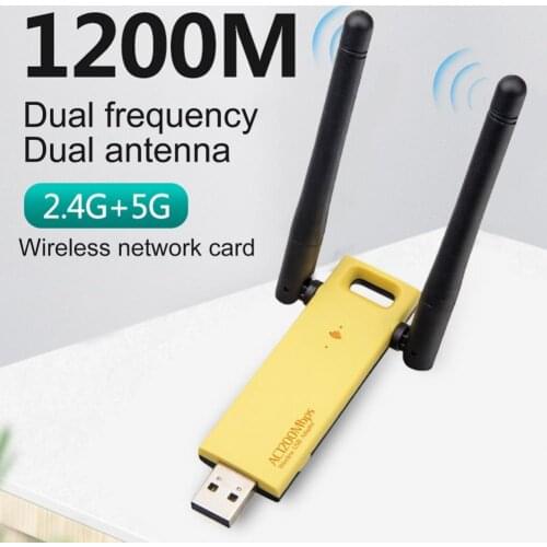 Universal Convenient WiFi Dongle Dual Antennas 2.4GHz USB 3.0 Wireless WiFi Adapter for Windows XP/Vista/7/8/10