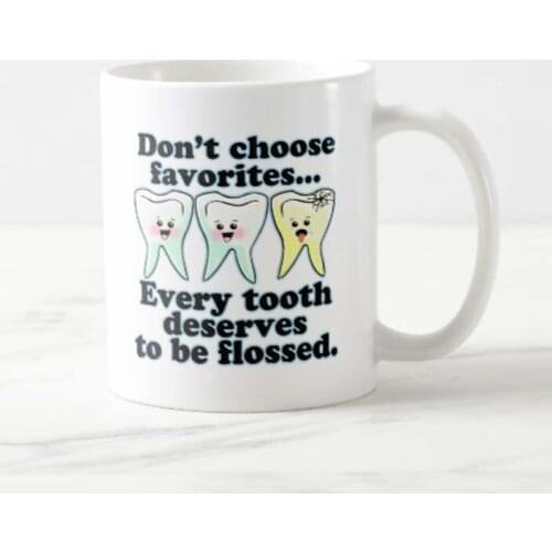 Funny Dental Humor Coffee Mug Childrens Milk Cup Gifts from Childrens Friends